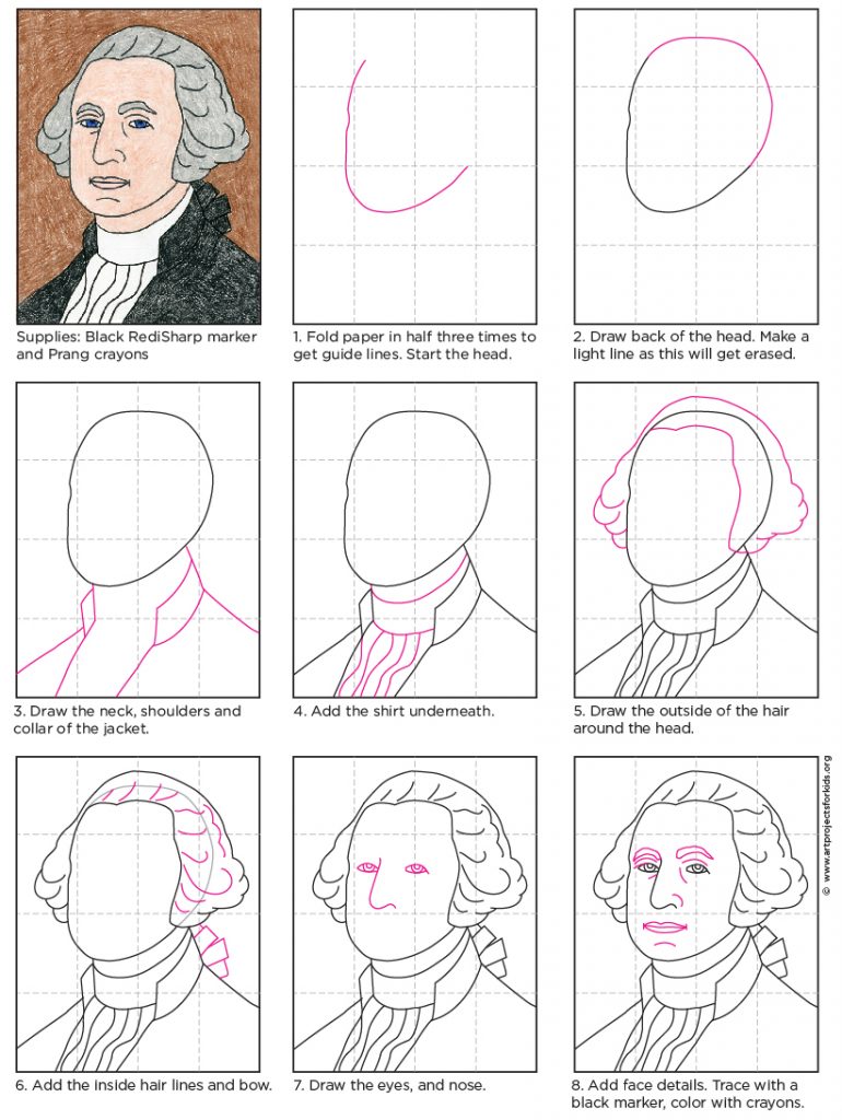 How to Draw Washington, Step by Step · Art Projects for Kids
