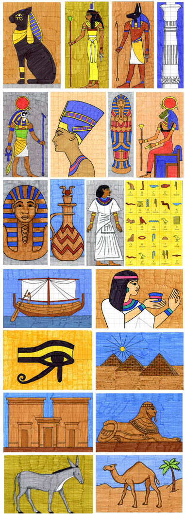 Egyptian Drawing · Art Projects for Kids