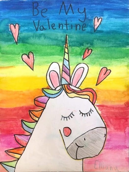 Easy Unicorn Drawing · Art Projects for Kids