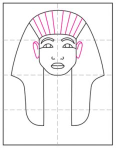 How to Draw King Tut Easy, Step-by-Step Art Lesson for Kids