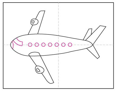 Easy How to Draw an Airplane Tutorial Video and Airplane Coloring Page