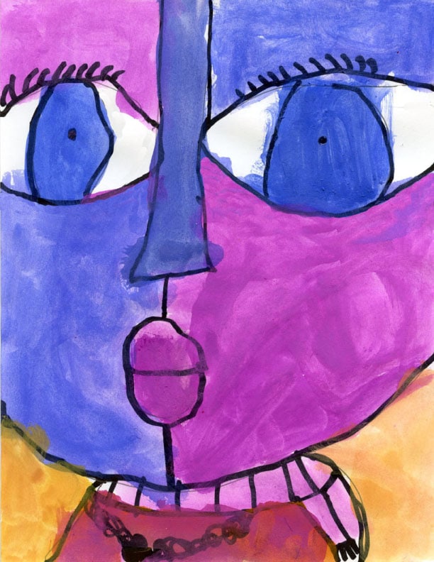 Draw an Abstract Face · Step by Step Art Lesson for Kids