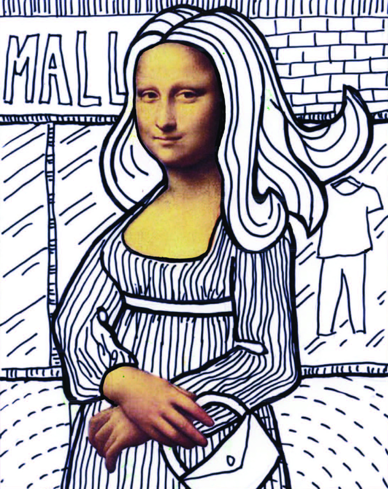 Mona Lisa Line Art · Art Projects for Kids