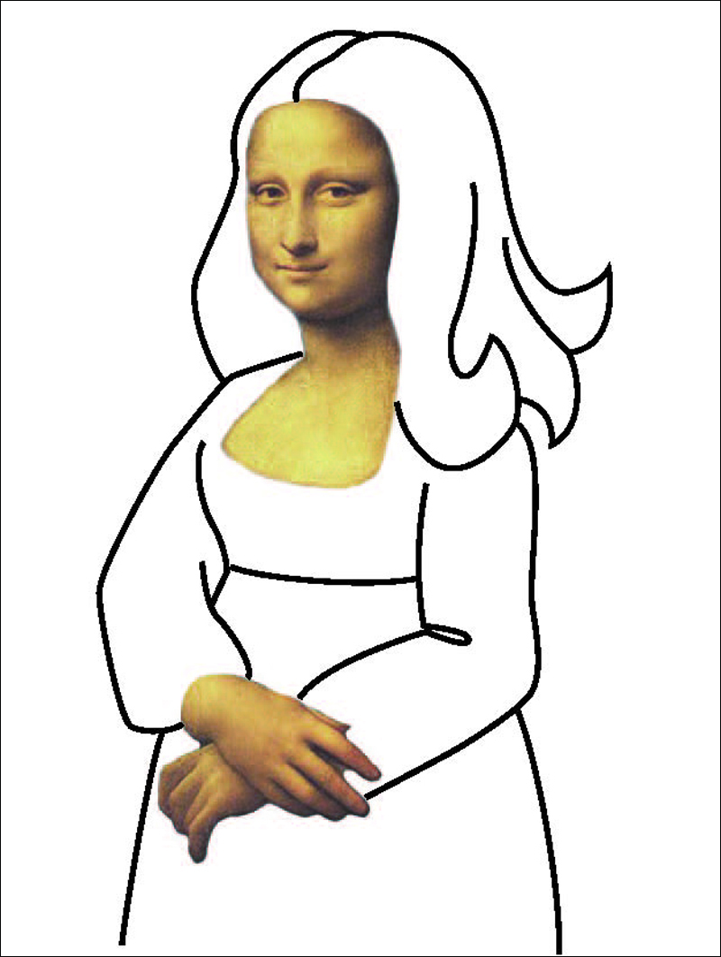 Mona Lisa Line Art · Art Projects for Kids