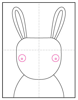 Draw A Cute Bunny Face Art Projects For Kids