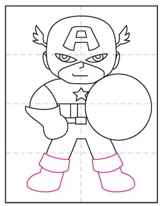 How to Draw CAPTAIN AMERICA (Avengers: Endgame) Drawing Tutorial, Draw it,  Too!