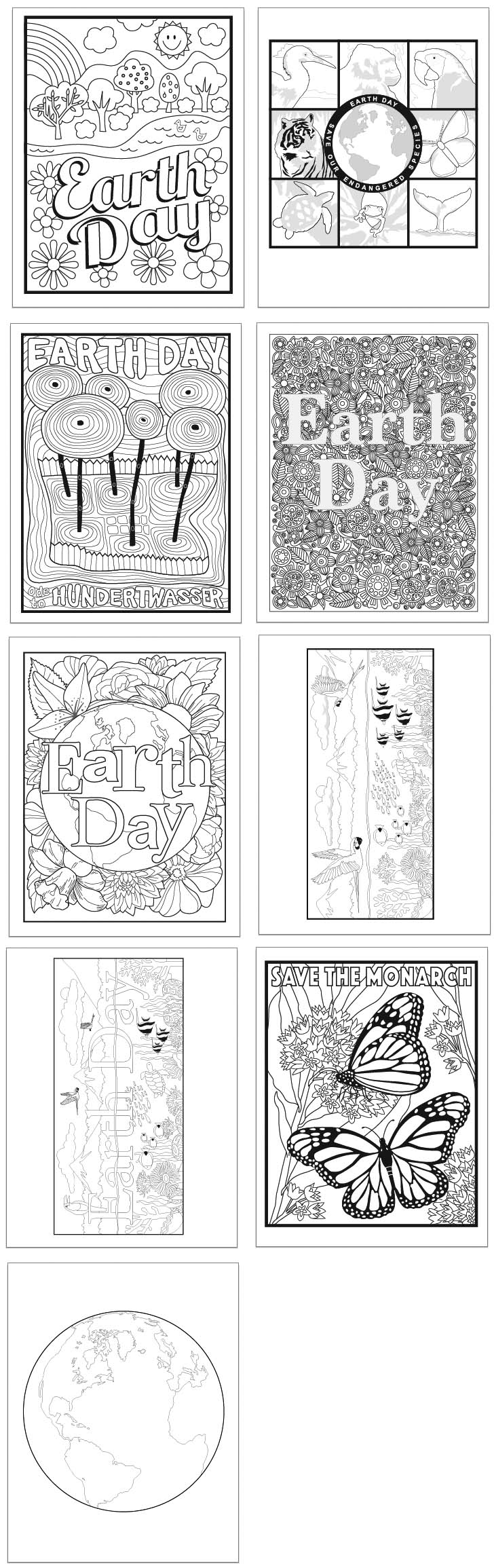 Earth Day Coloring Book