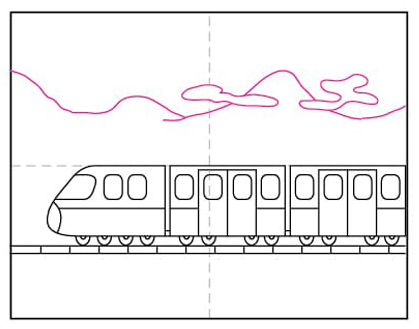 Draw a Simple Train · Art Projects for Kids