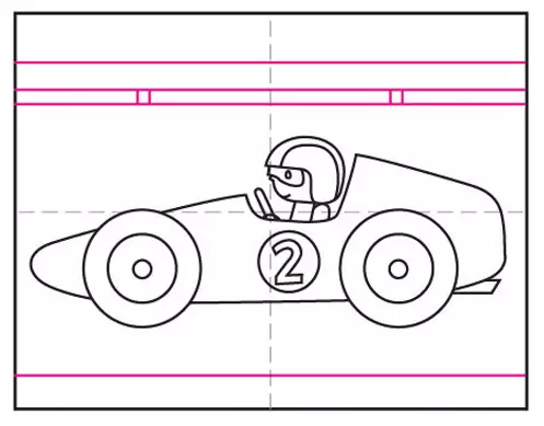 how to draw a race car easy step by step