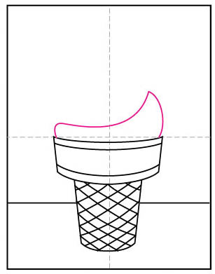 Draw an Ice Cream Cone · Art Projects for Kids