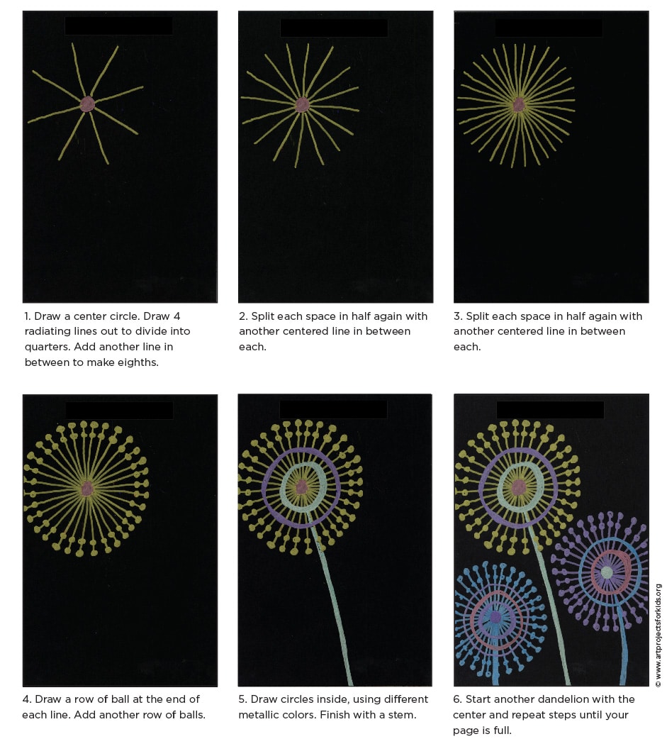 How to Draw a Dandelion in 6 Steps