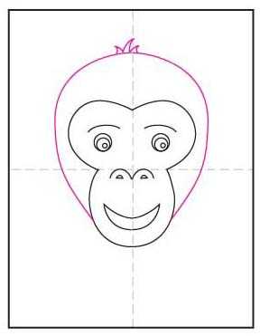 How To Draw A Monkey Face Art Projects For Kids