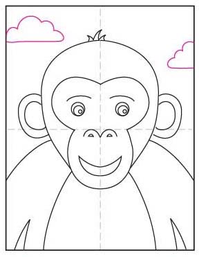 How To Draw A Monkey Face Art Projects For Kids