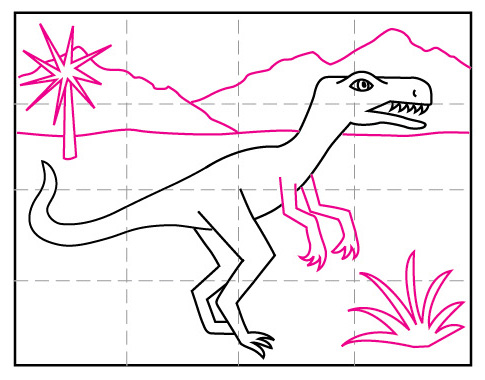 How To Draw A Velociraptor Art Projects For Kids