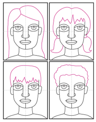 Draw an Abstract Self Portrait · Art Projects for Kids