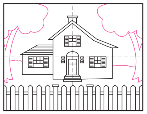 Draw A House Art Projects For Kids
