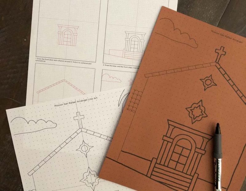 Mission Draw Easy How to Draw a California Mission Step by Step Book