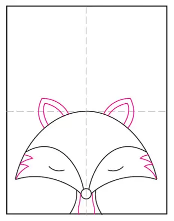 Easy How to Draw a Cartoon Fox Tutorial and Fox Coloring Page