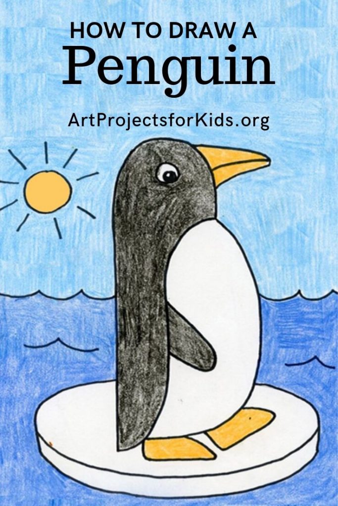 Draw an Easy Penguin · Art Projects for Kids