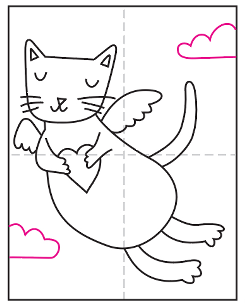 Featured image of post Cat Drawing Pictures For Kids / Free step by step easy drawing lessons, you can learn from our online video tutorials and draw your favorite characters in minutes.