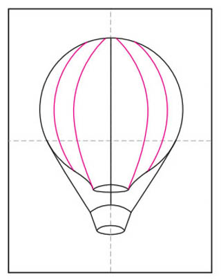 Draw A Hot Air Balloon Art Projects For Kids