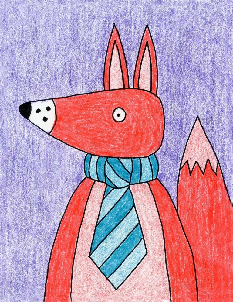 How to Draw a Fox Face · Art Projects for Kids