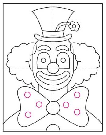 How to Draw a Clown Face · Art Projects for Kids