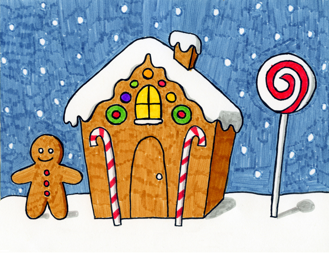 draw-a-gingerbread-house-art-projects-for-kids