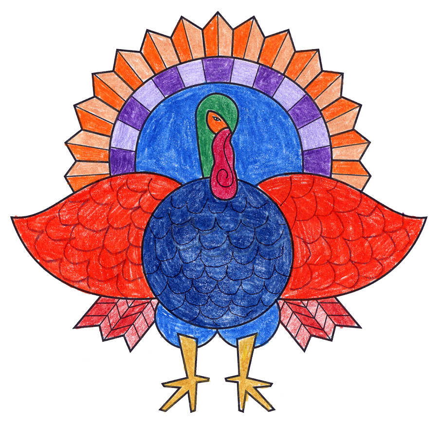 turkey-coloring-page-art-projects-for-kids