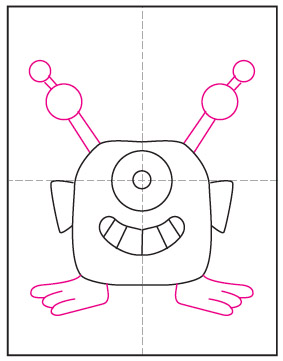 How To Draw An Alien Easy Step By Step