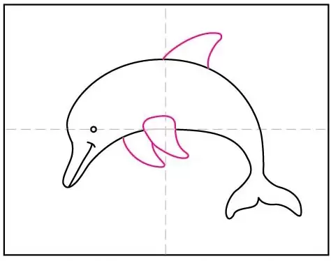 Dolphin Coloring Page for Kids 5073781 Vector Art at Vecteezy