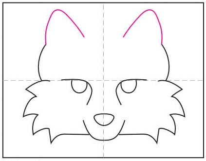 How To Draw A Fox Face Art Projects For Kids