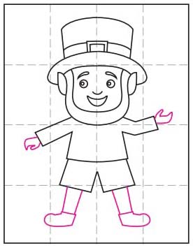 How To Draw A Leprechaun Step By Step For Kids