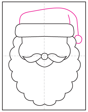 How To Draw Santa Step By Step : Santa Drawing Step By Step Drawing For