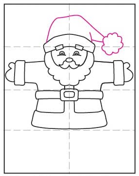 Draw Santa Claus Art Projects For Kids