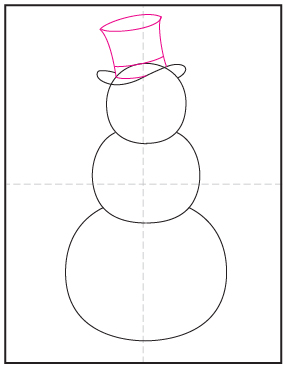 How To Draw A Snowman Art Projects For Kids