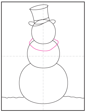 How To Draw A Snowman Art Projects For Kids