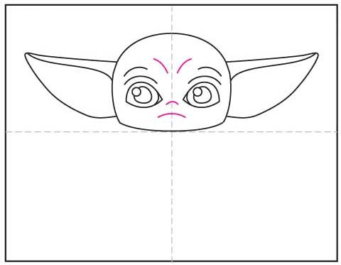 Easy How To Draw Baby Yoda Tutorial Video And Coloring Page
