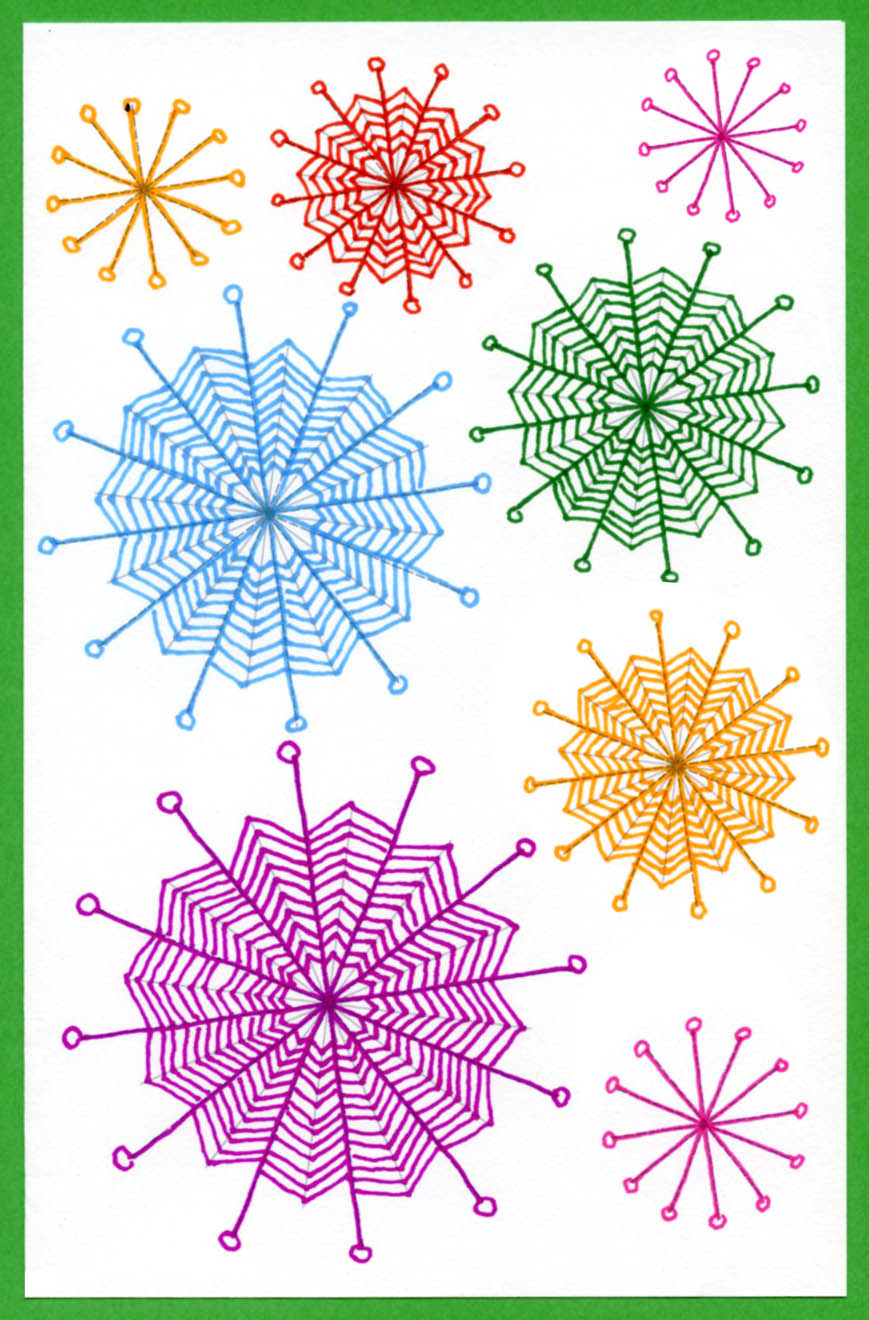 How to Draw a Zentangle Snowflake