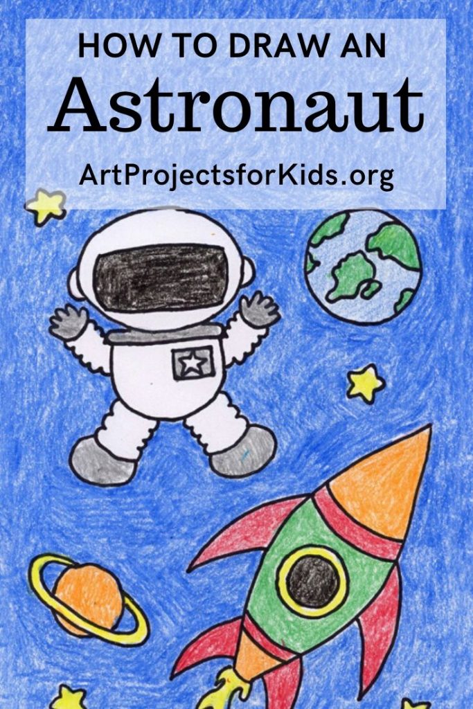 Draw an Easy Rocket · Art Projects for Kids