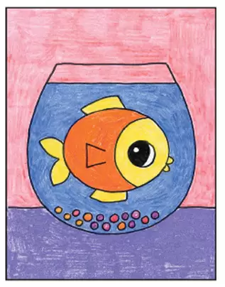 How to Draw an Aquarium Fish Easy Step by Step - Learn Drawing for Children  Kids Beginners - YouTube