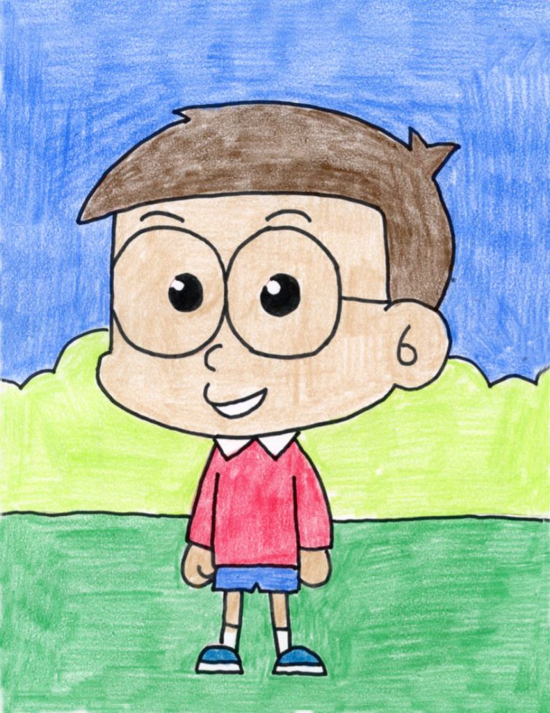 How To Draw A Cartoon Boy Art Projects For Kids