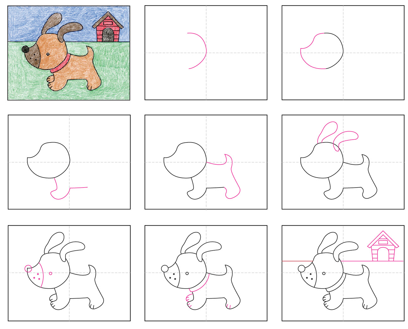 Draw a Cute Puppy Â· Art Projects for Kids