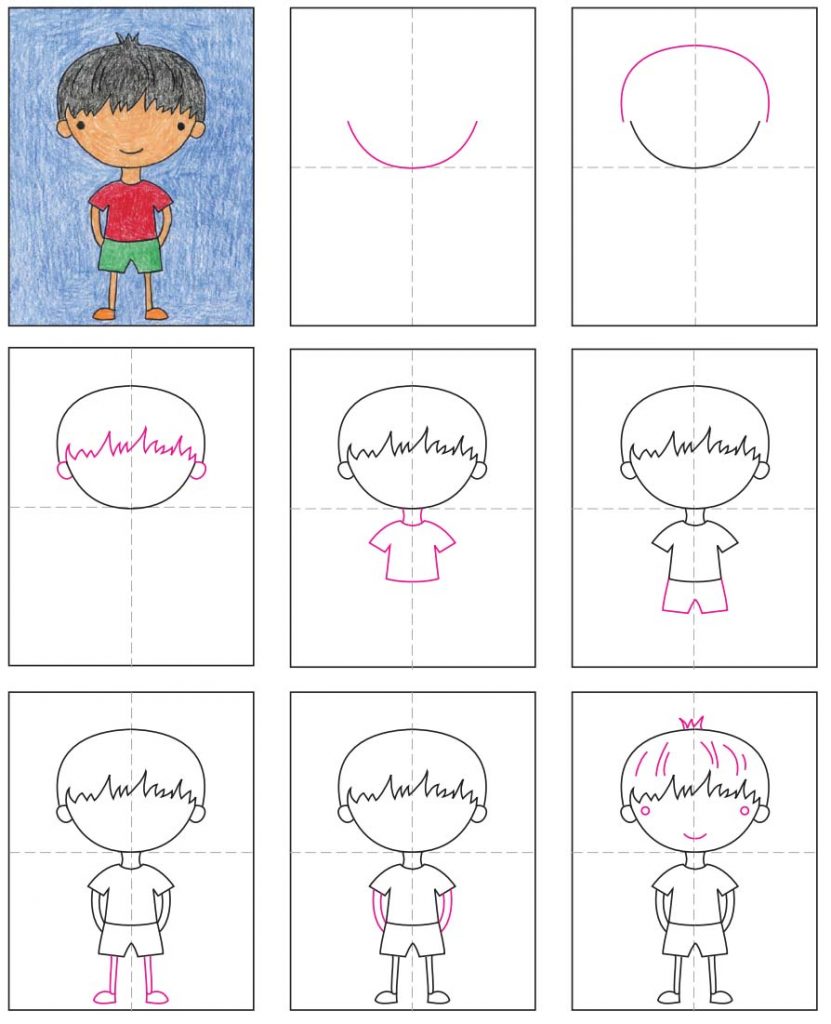 How to Draw Boys Art Projects for Kids