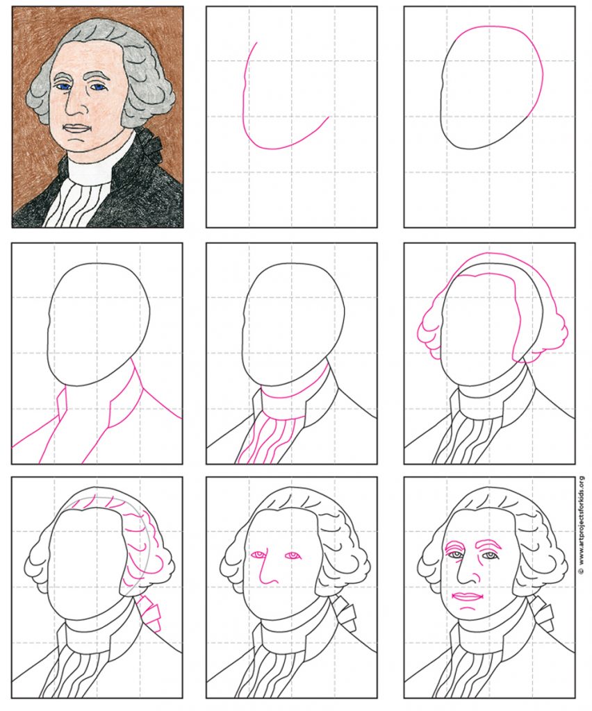 How to Draw George Washington · Art Projects for Kids