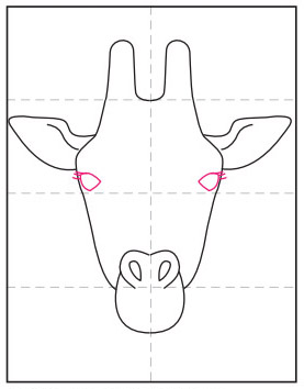 How To Draw A Giraffe Face