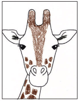 How To Draw A Giraffe Head Step By Step Easy