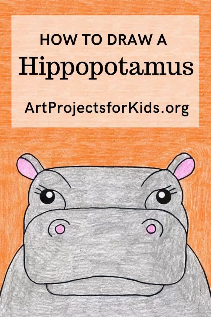 how to draw a hippopotamus