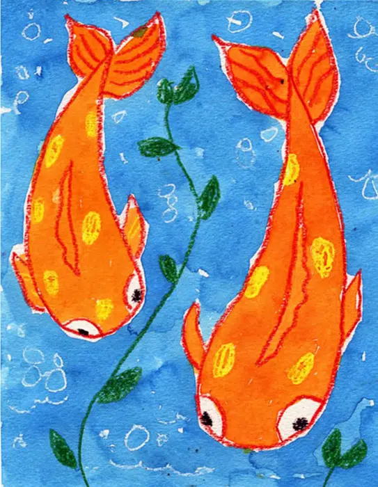 Cute Fish Drawing Art - Drawing Skill