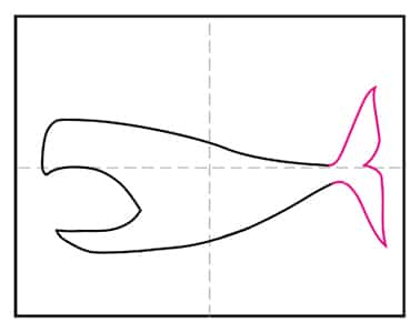 Meg 4 - Hướng dẫn cách vẽ cá mập đơn giản với 9 bước cơ bản